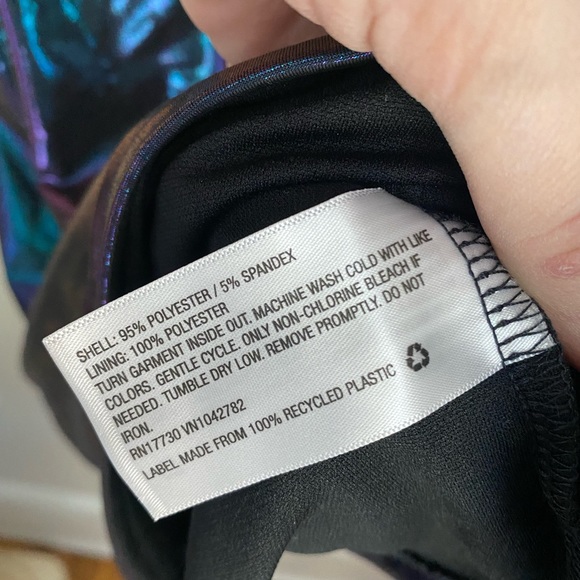 NWT Metallic Blue Purple Dress - Picture 5 of 8